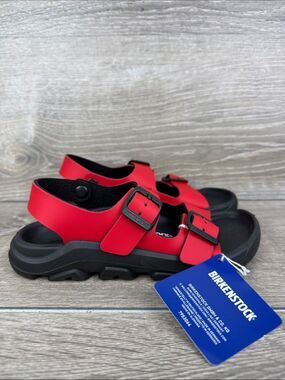 Birkenstock Mogami Little Boy Sz 13/EU 31 Active Red Double Strap Sandals NWT